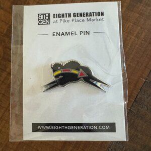 Eighth Generation Buffalo Enamel Pin